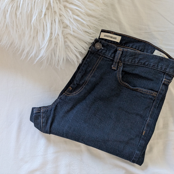 GOODTHREADS | Men's Slim Dark Denim - Picture 5 of 5